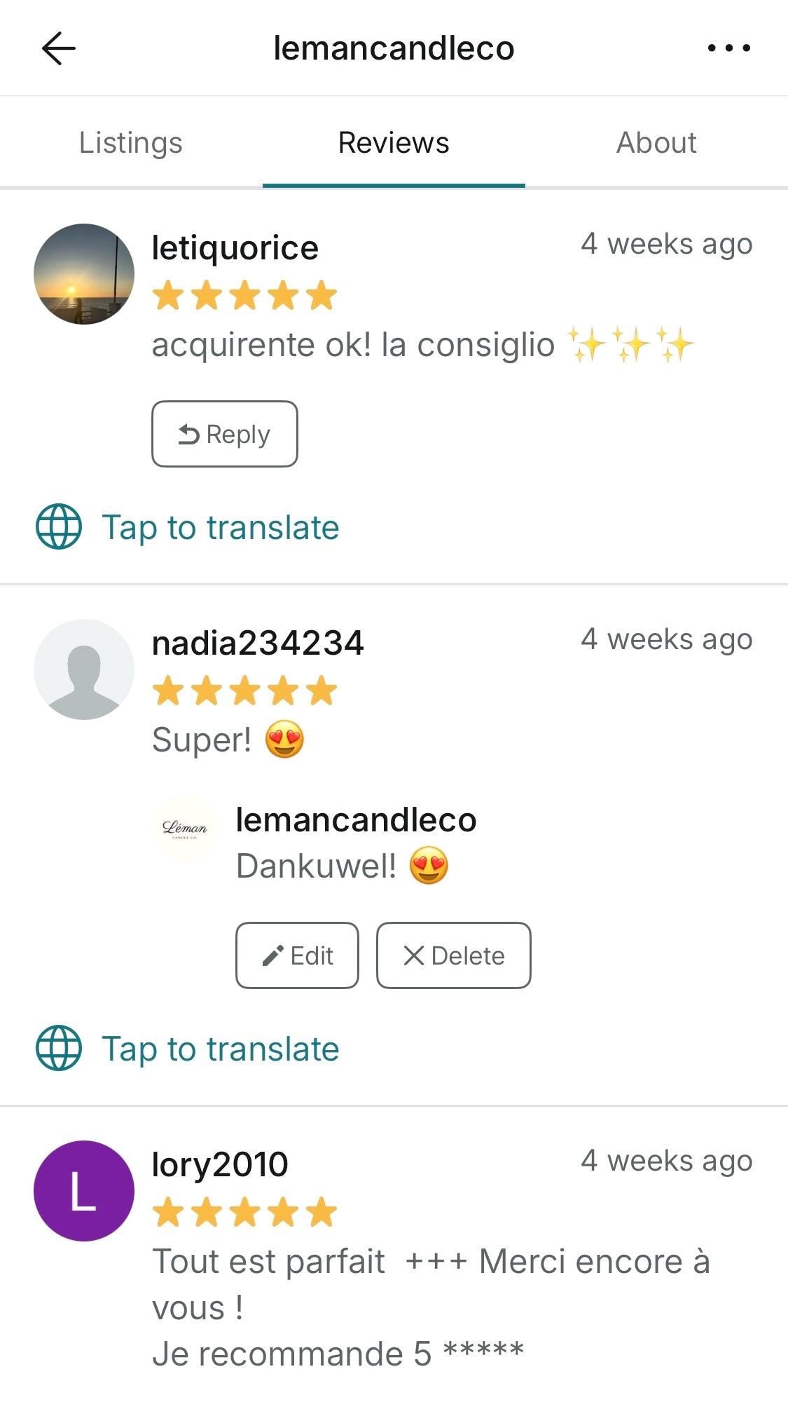 French Breakfast Candle Set