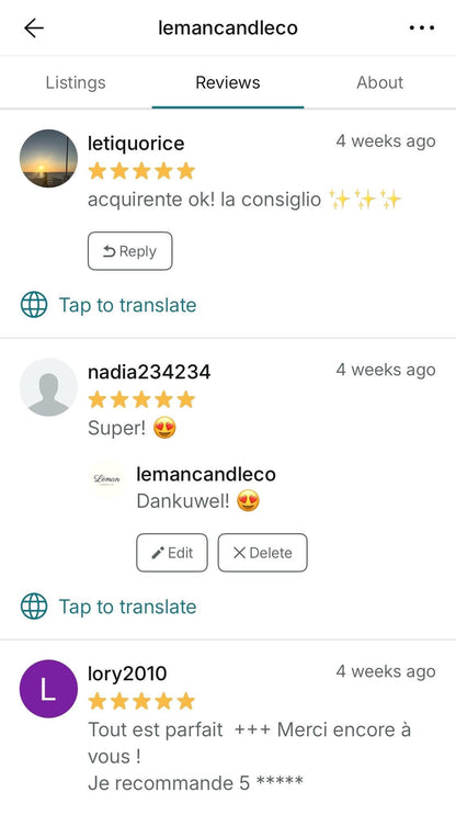 French Breakfast Candle Set