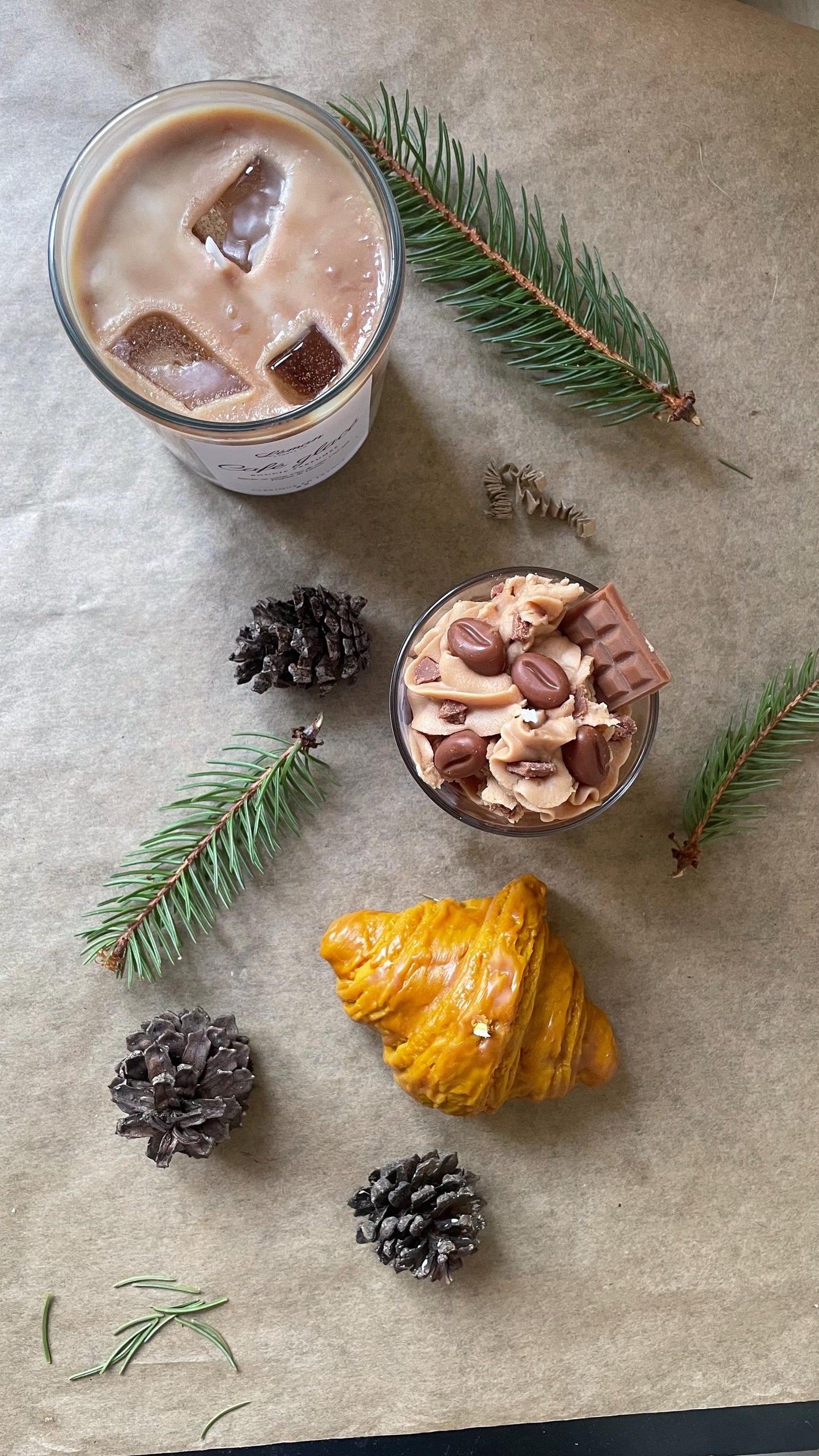 Iced Coffee & Dessert Candle Set