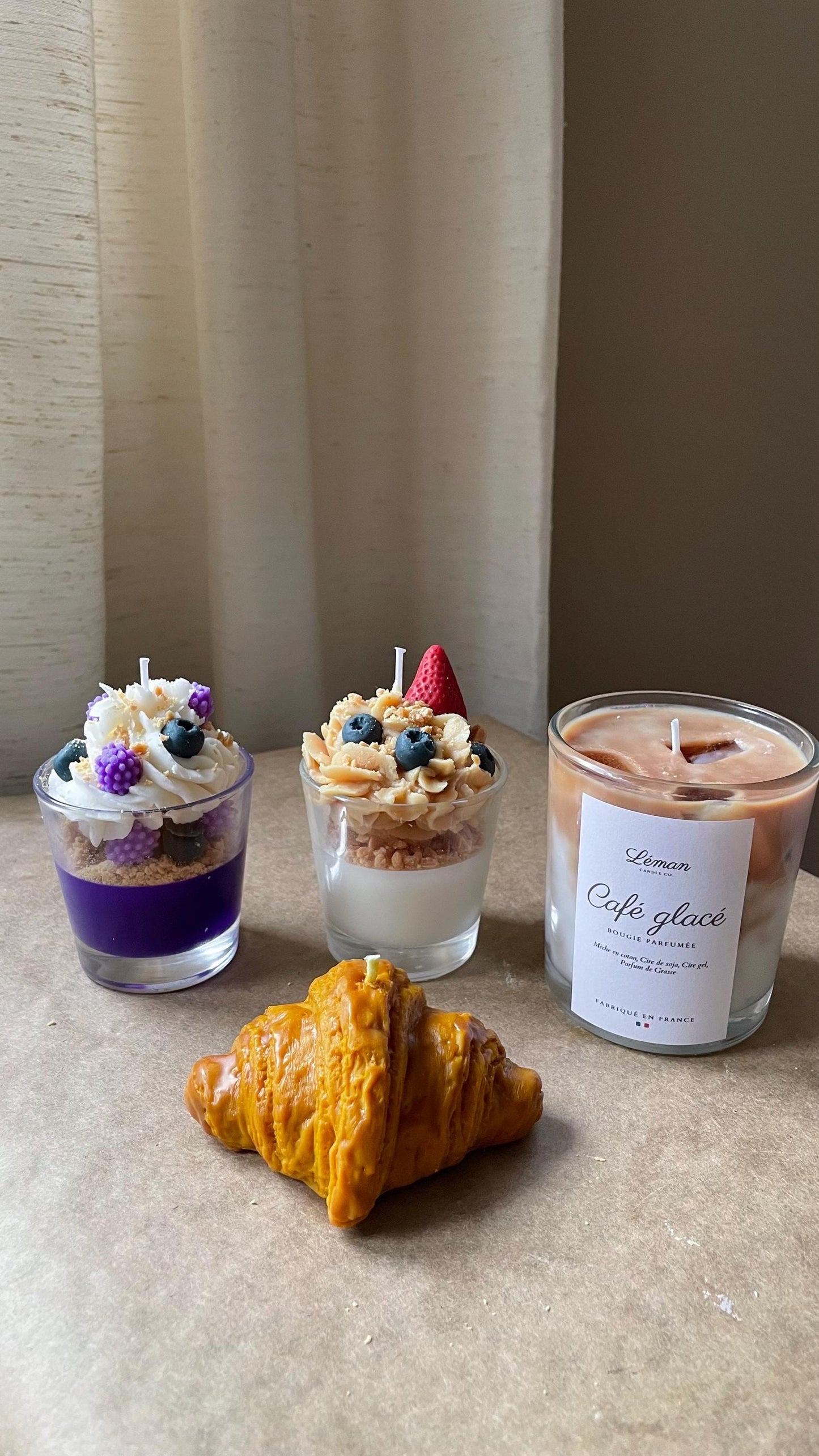 French Café Candle Set