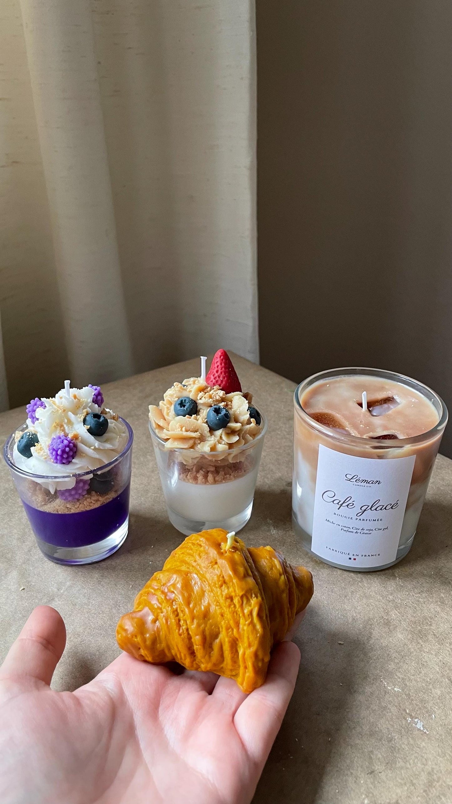 French Café Candle Set