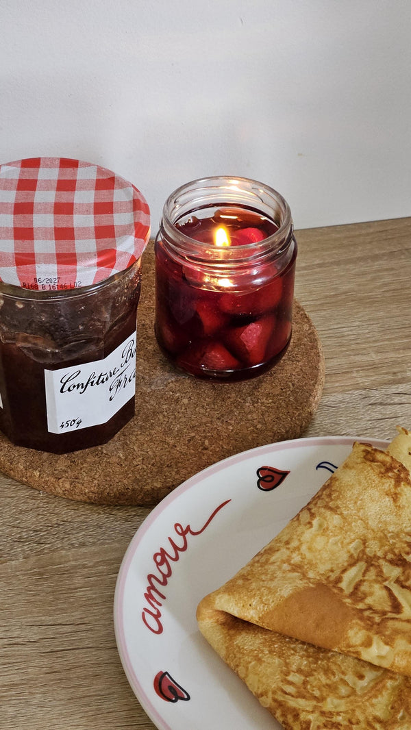 Strawberry Dessert Candle Set